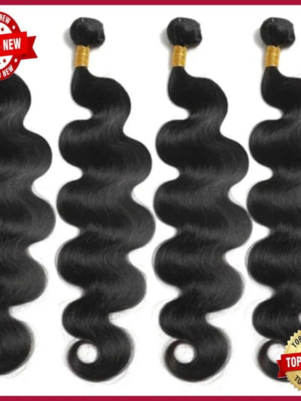 12A Grade Human Hair Extensions 16-22 Inch Body Wave Quick Weave